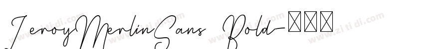 LeroyMerlinSans Bold字体转换